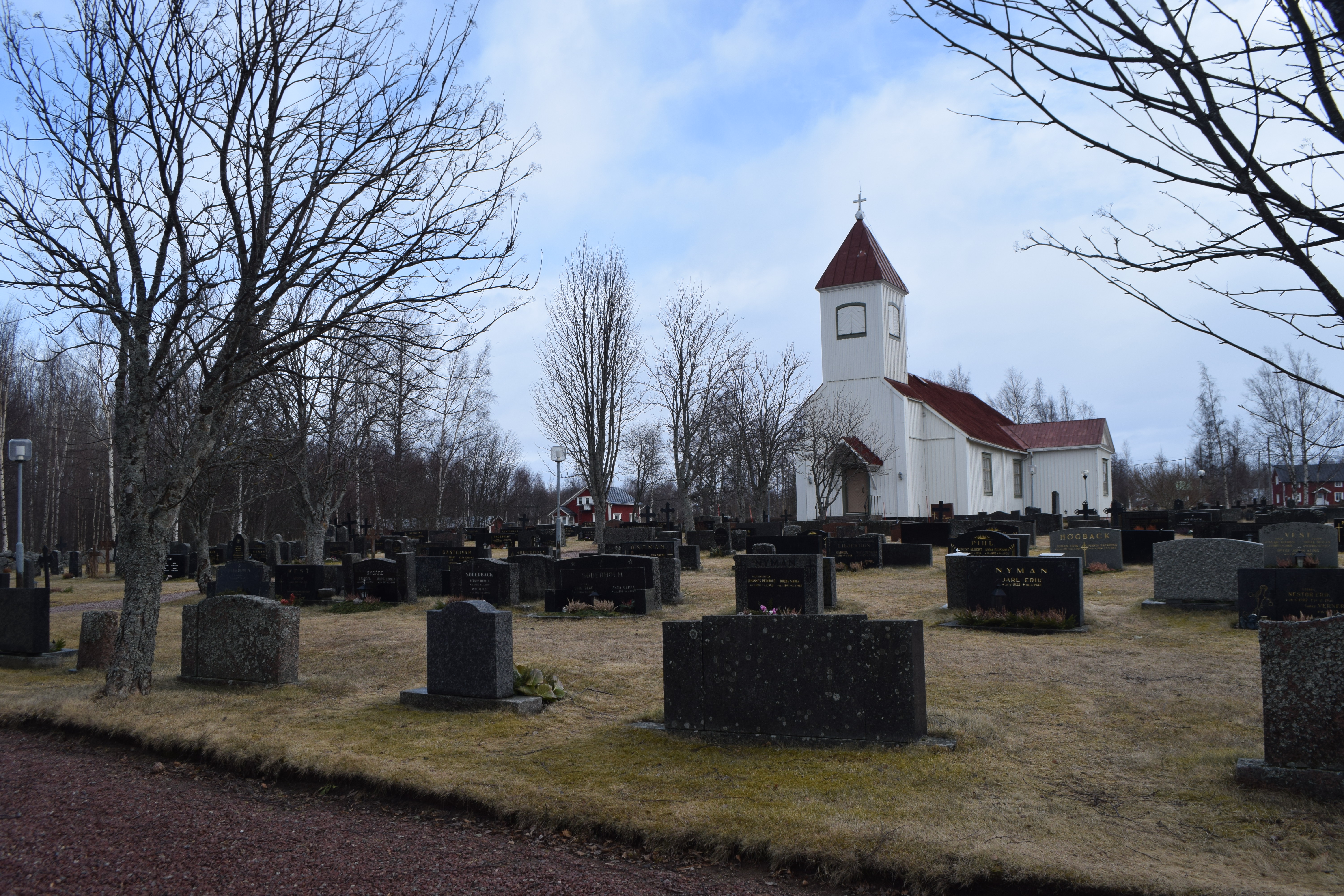 Begravningsplatsen på Bergö.